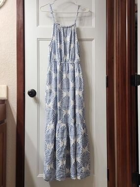 Joie Blue & White Maxi Dress - S